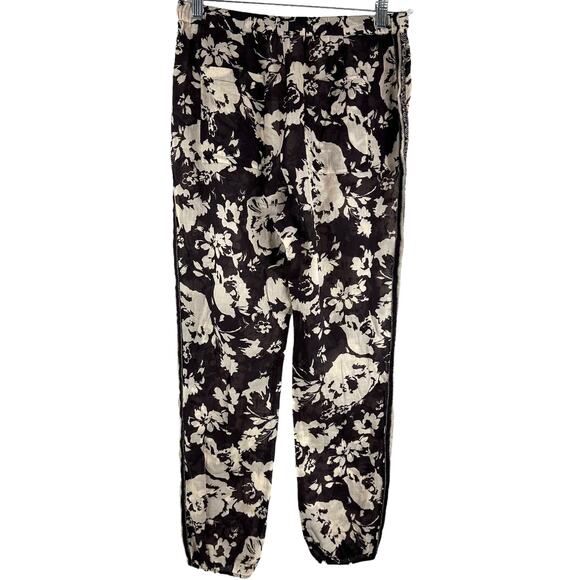 ba&sh NWT Dyno Printed Pants 100% Cotton Carbon Floral Print Size S Pull-On - Picture 4 of 10